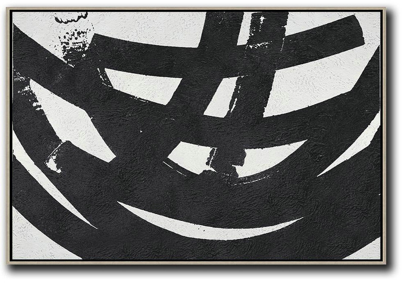 Canvas Painting Wall Decor,Oversized Horizontal Minimal Art On Canvas - Modern Paintings